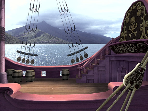 Pont supérieur du navire, Peter Pan: Return to Neverland / Peter Pan, retour au Pays imaginaire - Playstation / PC - Jeu vidéo / Video game - 3D / Image de synthèse - 04