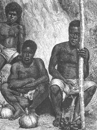 Indigènes, Nouvelle-Calédonie, 1880