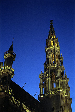 Tour de l'Hôtel de ville, Grand'Place / Grote Markt - Bruxelles-ville / Brussel stad - Bruxelles-Capitale / Brussels Hoofdstedelijk - Belgique / België - Sites - Photographie - 01