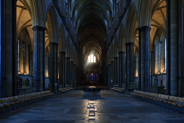 Nef / Nave, Cathédrale / Cathedral - Salisbury - Wiltshire - Angleterre / England - Royaume-Uni / United Kingdom - Sites - Photographie - 08