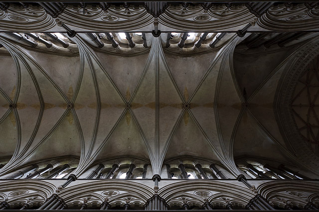 Voûte / Vault, Cathédrale / Cathedral - Salisbury - Wiltshire - Angleterre / England - Royaume-Uni / United Kingdom - Sites - Photographie - 14