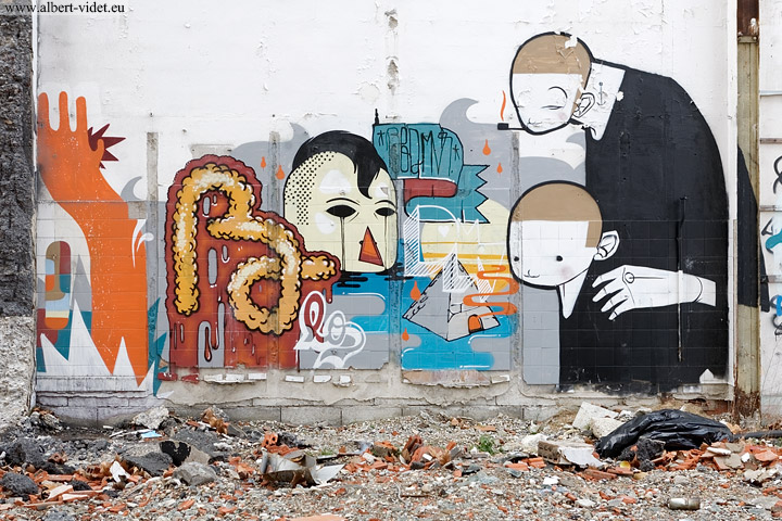 Graffiti, usine TASE (Textile Artificiel du Sud-Est) - Vaulx-en-Velin - Rhône - France - Sites - Photographie - 12